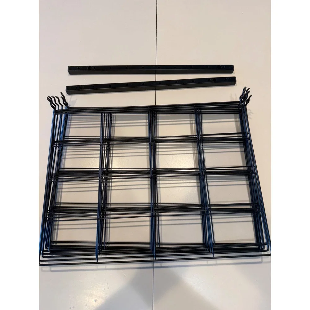 10 Shelf Wall Mounted Art Drying Rack Black Metal Canvas Storage Organizer